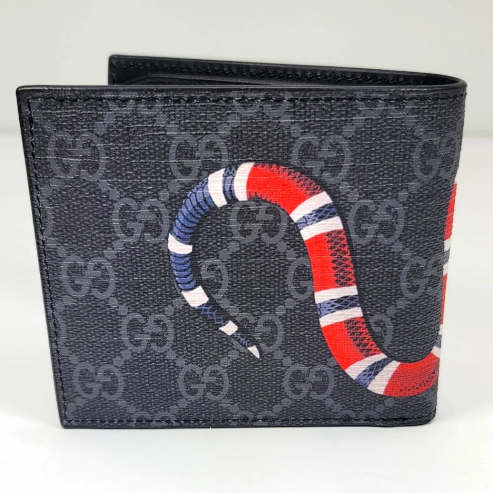 GUCCI BRAND NEW KINGSNAKE PRINT GG SUPREME WALLET - Picture 2 of 6